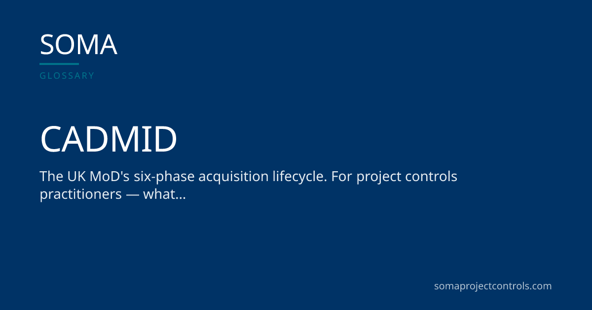 CADMID Meaning: Concept, Assessment, Demonstration, Manufacture, In ...