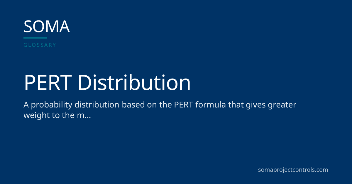 PERT Distribution · SOMA Project Controls