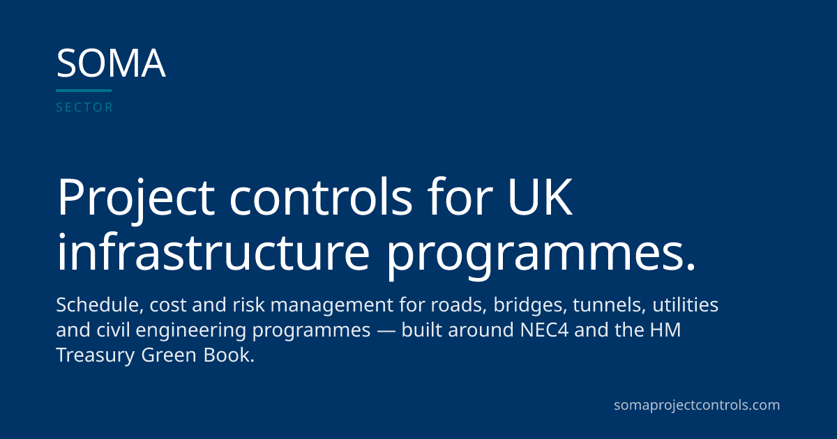 Project Controls Consultancy — Infrastructure UK · SOMA Project Controls